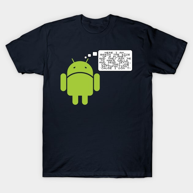 Android Paranoia T-Shirt by Paulychilds